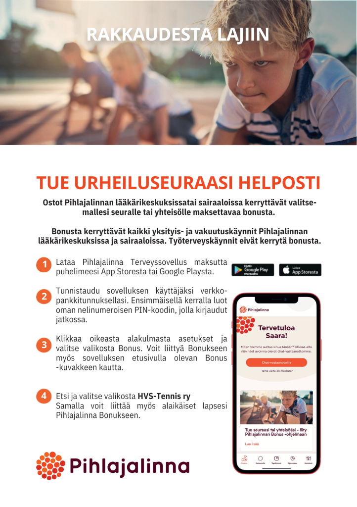 Pihlajalinna bonus ohjeet