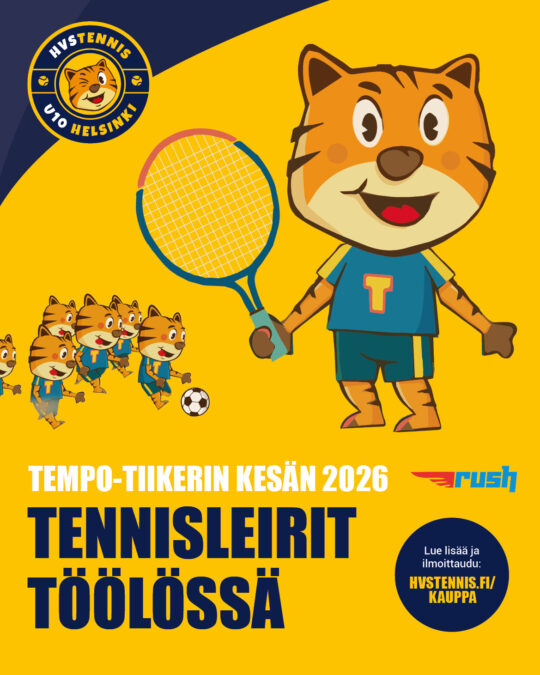 Tempo-Tiikerin kesän 2026 tennisleirit 5-10-vuotiaille, Taivallahti